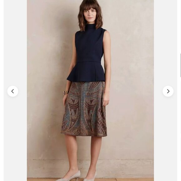 Cecilia Prado Anthroplogie Lumi Sweater Skirt Size Large - Picture 4 of 10